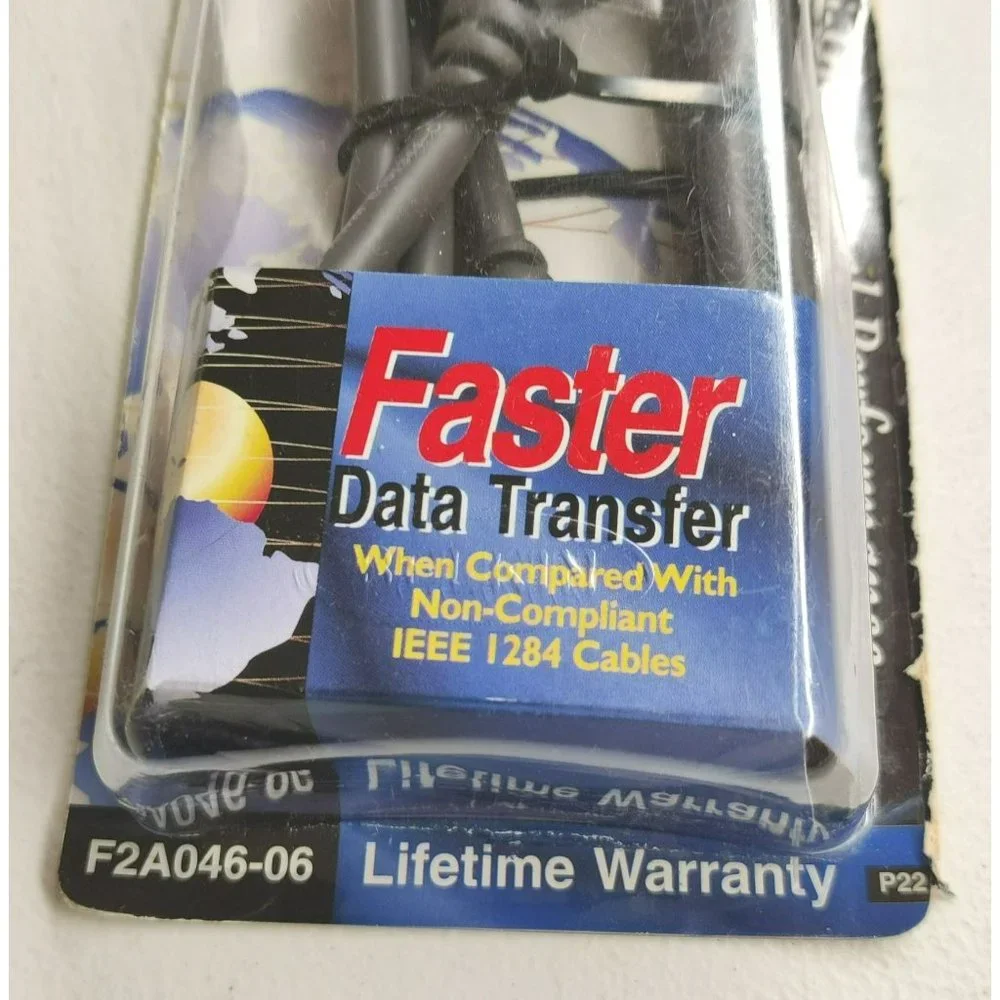 Brand New Sealed Belkin Pro Series IEEE 6' Printer Cable PC Compatible Unopened